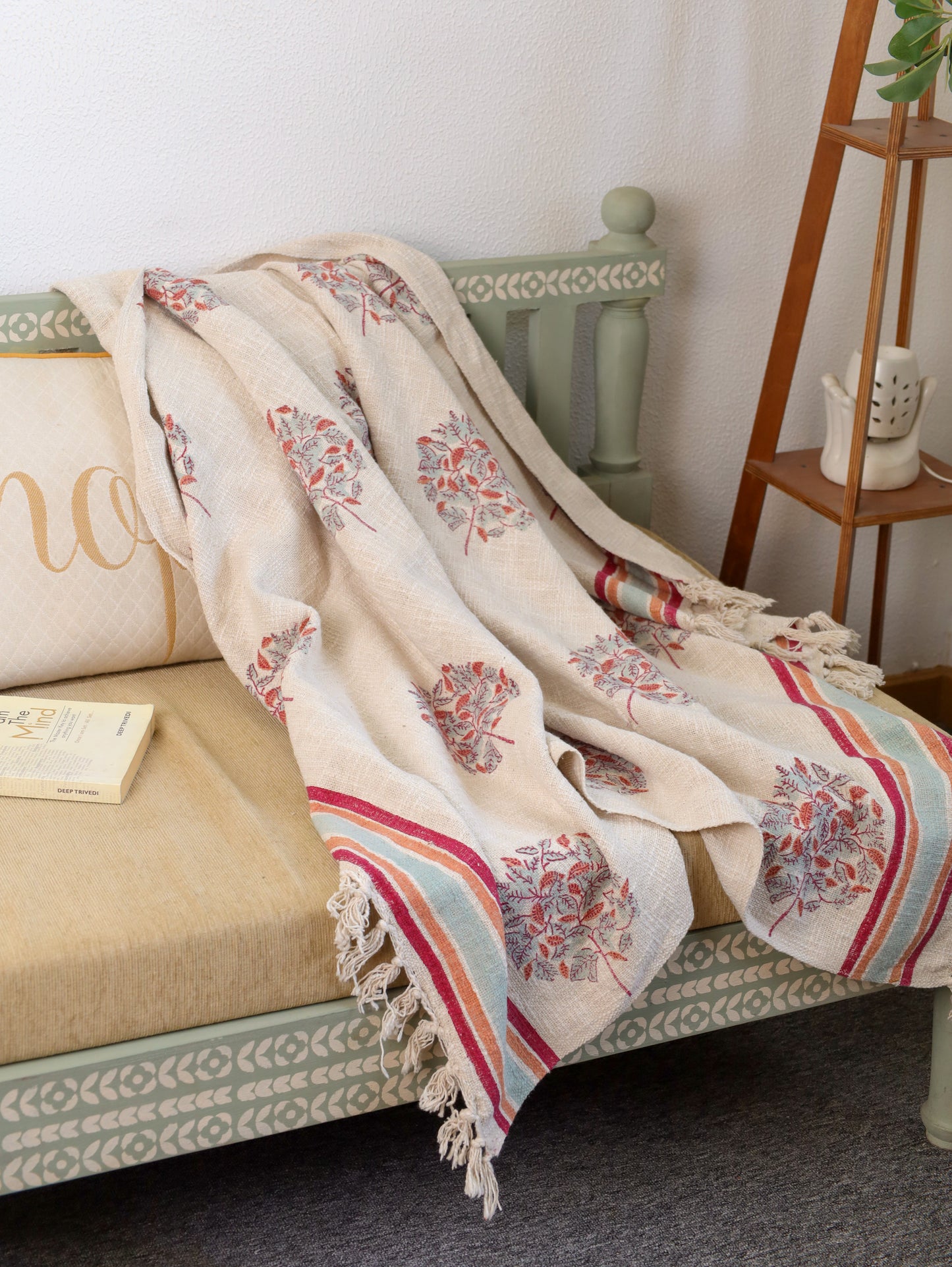 Gulab Ghar Hand Block Printed woven Throw