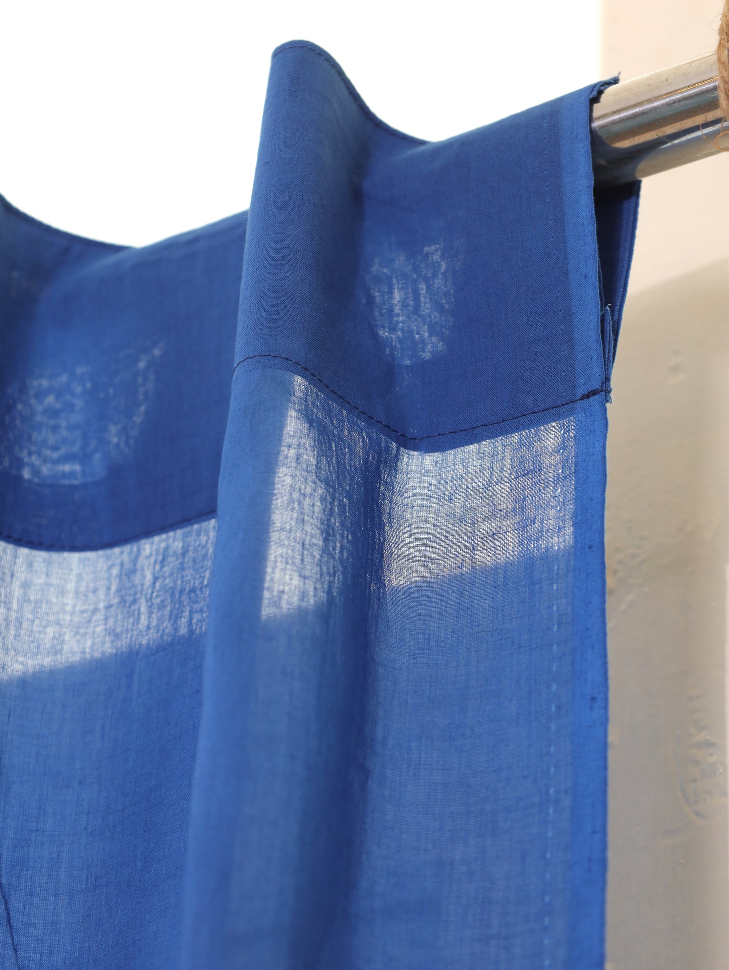Neela Chakra Hand Dyed Shibori Cotton Curtains - Set of 2