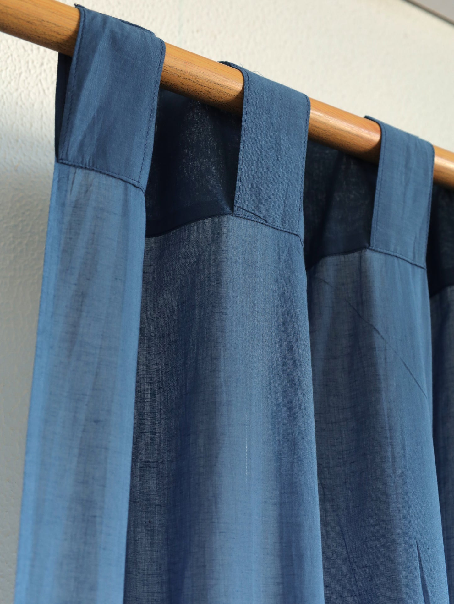 Safed Leher Hand Dyed Shibori Cotton Curtains - Set of 2
