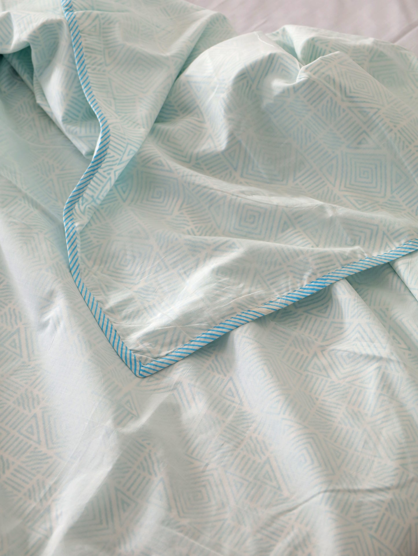 Triangle Tales Hand Block Printed Cotton Dohar