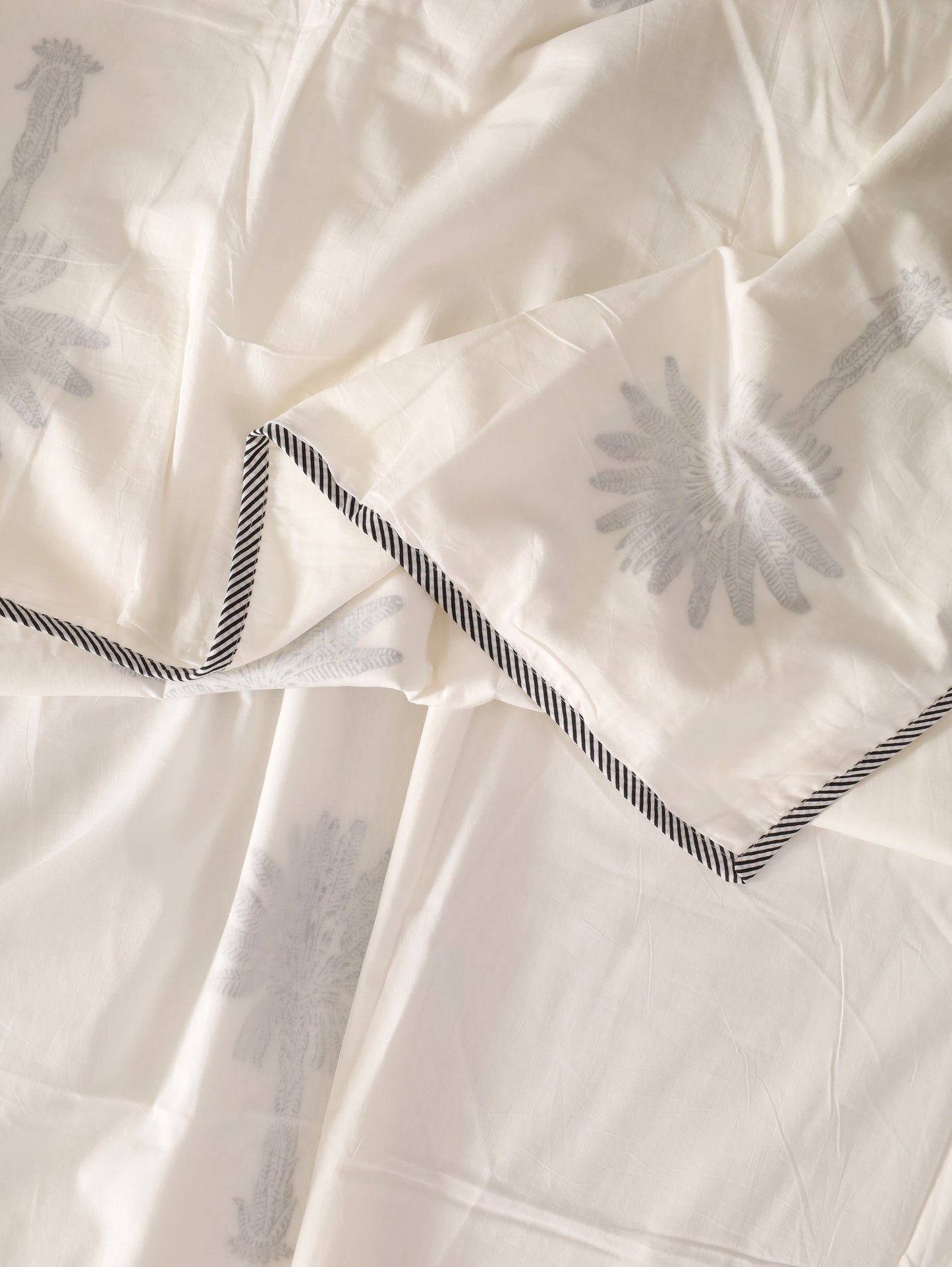 Island Nights Hand Block Printed Cotton Dohar