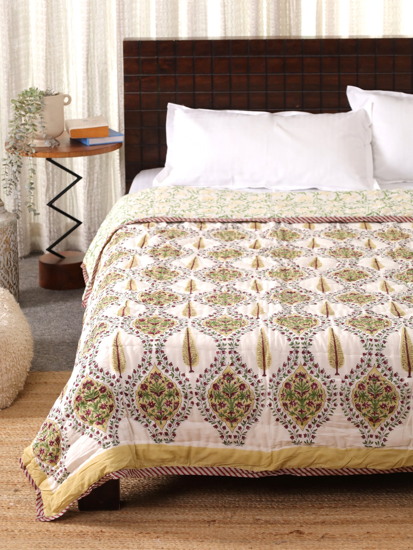 Golden Grove – Hand Block Printed Cotton Quil