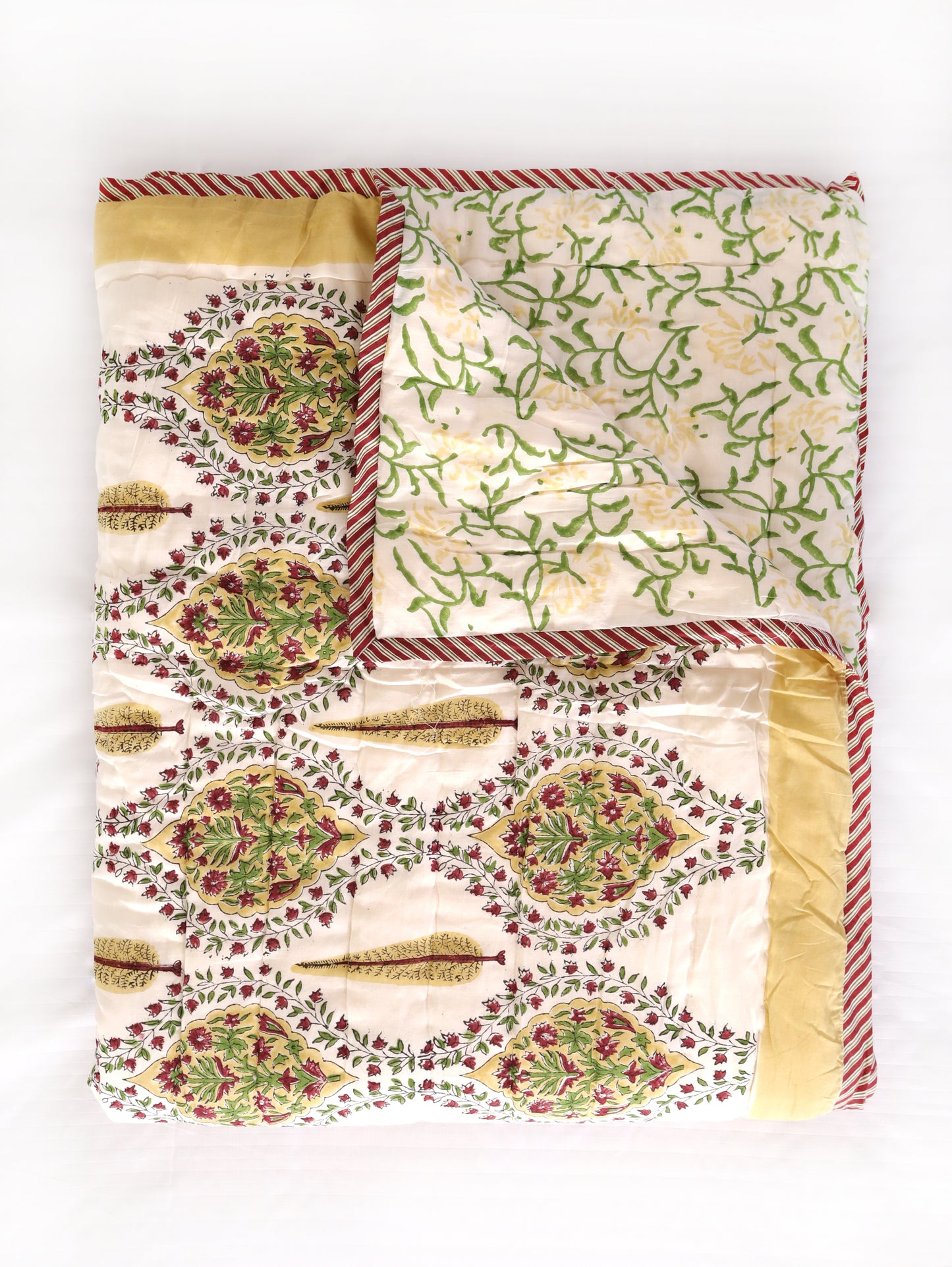 Golden Grove – Hand Block Printed Cotton Quil